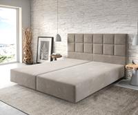 DELIFE Boxspringgestell Dream-Fine 180x200 Mikrofaser Beige