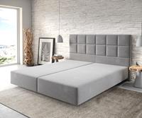 DELIFE Boxspringgestell Dream-Fine 180x200 Mikrofaser Grau