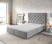 DELIFE Boxspringgestell Dream-Great 140x200 Mikrofaser Grau