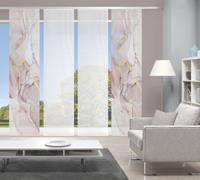 Vision Schiebegardine MARMOSA 4er SET, Bambus-Optik, Digital bedruckt