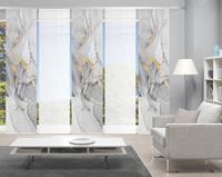 Vision Schiebegardine MARMOSA 5er SET, Bambus-Optik, Digital bedruckt