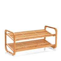 HTI-Living Schuhregal 2 Ablagen Bambus natur