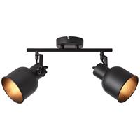 Brilliant Leuchten Deckenleuchten, E14, Rolet Spotrohr 2flg sand schwarz