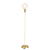Markslöjd Vloerlamp Minna, messingkleurig, glas, ijzer, hoogte 145 cm