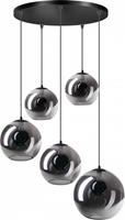 ETH hanglamp Orb 5 lichts - zwart