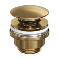 Brauer Gold Edition pop-up klikplug geborsteld goud PVD