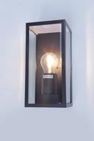 Groenovatie Wandlamp Glas, Modern Design, E27 Fitting, Waterdicht IP44, Zwart