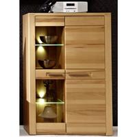 INNOSTYLE 1205FF02 Inkana Vitrine klein, Kernbuche teilmassiv, Standvitrine, Beistellvitrine, ca. 85 cm breit-'SW11742'