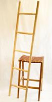 Teakhouten Sierladder - Handgemaakt - 1.70m