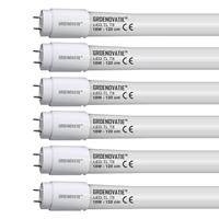 Groenovatie LED TL T8 Buis, 18W, 120cm, 2250 Lumen, Glas, 840 Neutraal Wit, 6-Pack
