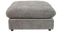 Zuiver Sense Hocker - B92 X D92 X H47 Cm - Stof Grey Soft - Grijs