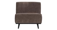 BePureHome STATEMENT 1-ZITS ELEMENT BREDE PLATTE RIB TAUPE