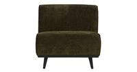 BePureHome STATEMENT 1-ZITS ELEMENT BREDE PLATTE RIB WARM GROEN