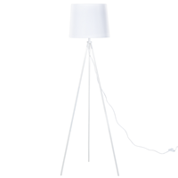 Beliani Staande lamp wit SAMBRA