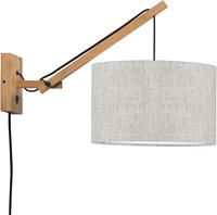 good&mojo Wandlamp Andes - Bamboe/Naturel - 50x32x45cm