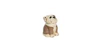 Clayre & Eef Voorraadpot met deksel - 20*18*26 cm - multi - keramiek - hond -  - 6CE1155