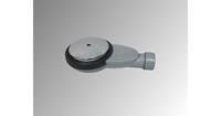 Douchebakkenopmaat.nl Extra plat douchebak sifon Slim inbouwhoogte 40mm met afdekplaat en zeefje voor gatmaat 90mm
