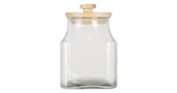 Clayre & Eef Voorraadpot - Ø 15*23 cm/2.8 l - transparant - glas -  - 6GL3004