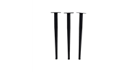 Tafelpoten Ventura - ø4.5-ø8.5x45 - Gepoedercoat zwart - Metaal - Set van 3