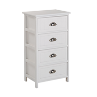 Beliani Dressoir met 4 lades wit LUCY
