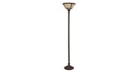 Clayre & Eef Vloerlamp tiffany - Ø 38*186 cm e27/max 1*60w - multi - glas / polyresin - rechthoek - lumilamp - 5LL-6077