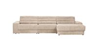 BePureHome DATE CHAISE LONGUE RECHTS GROVE RIBSTOF NATUREL