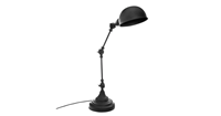 Atmosphera Tafellamp/bureaulampje Design Light Classic - zwart - H55 cm - Bureaulampen