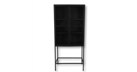 HSM Collection Vitrinekast Manhattan 2 deurs - 80x180 - metaal/glas