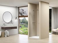 Van Rijn ST01 profielloze nisdeur 90cm chroom