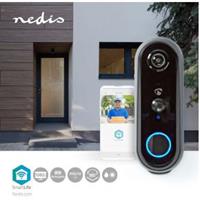 Nedis SmartLife Videodeurbel | Batterij Gevoed | Android© & iOS | Full HD 1080p | IP65 | Wi-Fi / 433 MHz