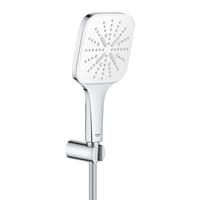 Grohe Rainshower 130 Smartactive Cube handdoucheset met wandhouder, moon white