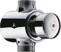 Delabie DEL zelfsluitende kraan-mechanisch Tempostop, chroom, bediening hand