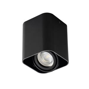 Groenovatie Opbouwspot Vierkant, Kantelbaar, GU10 Fitting, Mat Zwart