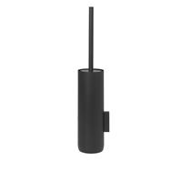 Blomus WC-Bürste mit Wandhalterung Modo, Toilettenbürste, Bürste, Stahl Titanbeschichtet, Gummi, Kunststoff, Black, 66260