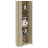 vidaXL Garderobenschrank Sonoma-Eiche 55x25x189 cm Spanplatte 