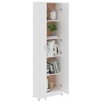 vidaXL Garderobenschrank Weiß 55x25x189 cm Spanplatte 