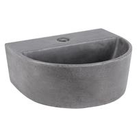 Differnz Demi fontein 30x25cm donkergrijs beton