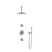 Hotbath Get Together IBS1GN inbouwdouche met 15cm plafondbuis en 30cm hoofddouche geborsteld nikkel