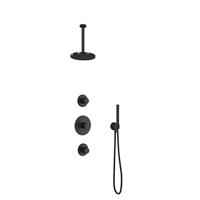 Hotbath Cobber IBS20GN inbouwdouche met 30cm plafondbuis geborsteld nikkel