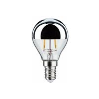 Paulmann LED lamp E14 827 Druppel kopspiegel zilver 2,6W