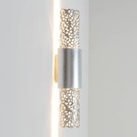 J. Holländer Wandlamp Palazzo, 2-lamps, ijzer zilver