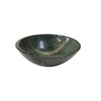 Saniclass Pesca Indian Green waskom 43x43x13.5cm rond marmer groen BMSB-014