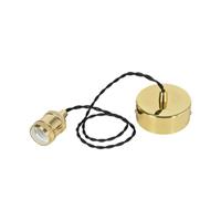 Praxis Corep pendellamp District textiel goud E27