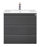 Sanicare Q7 badkamermeubel 85cm met 3 laden antraciet
