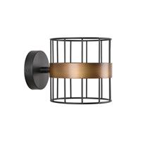 Praxis Corep wandlamp Raw zwart E14