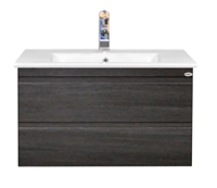 Sanicare Q7 badkamermeubel 65cm met 2 laden schots-eiken