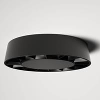 Lucande LED buiten plafondlamp Kelissa, rond, zwart