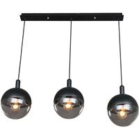 Lucande Dustian hanglamp, 3-lamps, 90 cm