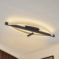 Matwei LED-Deckenlampe, oval, messing - Lucande