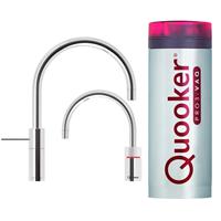 Quooker Nordic Round Twintaps met PRO3 VAQ-E Boiler Chroom 